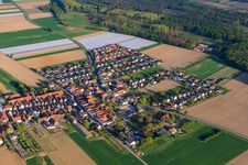 Nikolausstraße to Hatzenbühl in the district Hayna in Herxheim bei Landau in the state Rhineland-Palatinate, Germany