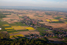 Bird's eye view of Schleithal in the state Bas-Rhin, France