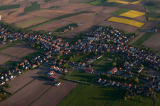 Drone recording of Schleithal in the state Bas-Rhin, France