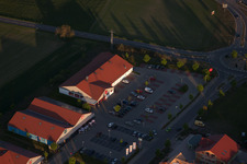 Drone image of Shopping centers in the district Neulauterburg in Berg in the state Rhineland-Palatinate, Germany