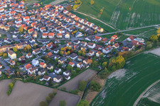 Oblique view of Lärchenstr in Hagenbach in the state Rhineland-Palatinate, Germany