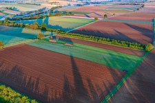 Model airfield of the model flying club Freckenfeld eV in Freckenfeld in the state Rhineland-Palatinate, Germany viewn from the air