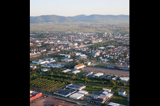 District Queichheim in Landau in der Pfalz in the state Rhineland-Palatinate, Germany viewn from the air