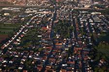 Drone recording of District Queichheim in Landau in der Pfalz in the state Rhineland-Palatinate, Germany