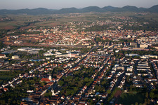 District Queichheim in Landau in der Pfalz in the state Rhineland-Palatinate, Germany seen from a drone