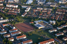 Aerial view of District Queichheim in Landau in der Pfalz in the state Rhineland-Palatinate, Germany