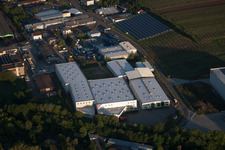 Aerial view of Industrial Area North in Landau in der Pfalz in the state Rhineland-Palatinate, Germany