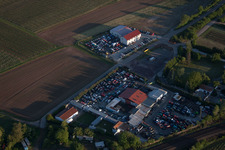 Oblique view of Industrial Area North in Landau in der Pfalz in the state Rhineland-Palatinate, Germany