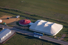 Circus tent in the district Speyerdorf in Neustadt an der Weinstraße in the state Rhineland-Palatinate, Germany