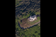 Aerial view of Burrweiler in the state Rhineland-Palatinate, Germany