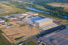 Construction site of Pfälzer Erfrischungsgetränke GmbH in Wörth am Rhein in the state Rhineland-Palatinate, Germany