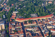 University Campus FTSK Germersheim in Germersheim in the state Rhineland-Palatinate, Germany seen from above