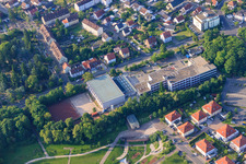 Aerial view of Richard von Weizsäcker Secondary School plus Germersheim in Germersheim in the state Rhineland-Palatinate, Germany