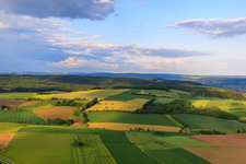 Fields and forests in the district Hembsen in Brakel in the state North Rhine-Westphalia, Germany