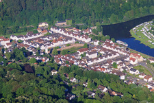 Historic Old Town with Friedrichstraße, Hafenpl. and Karlshafen in Bad Karlshafen in the state Hesse, Germany