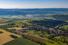 Oblique view of District Langenthal in Trendelburg in the state Hesse, Germany