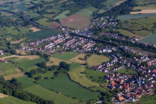 Village view in the district Ottbergen in Höxter in the state North Rhine-Westphalia, Germany
