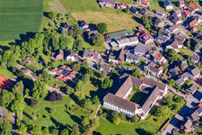 Oblique view of Complex of buildings of the monastery Koptisch-Othodoxes Kloster Propsteistrasse in the district Brenkhausen in Hoexter in the state North Rhine-Westphalia