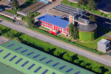 Sewage treatment plant Höxter in Höxter in the state North Rhine-Westphalia, Germany