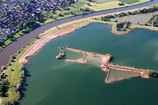 Aerial view of Höxter in the state North Rhine-Westphalia, Germany