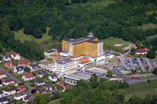 Hospital grounds of the Clinic Klinikum Weser-Egge - St. Ansgar Kronkenhaus Hoexter in Hoexter in the state North Rhine-Westphalia, Germany