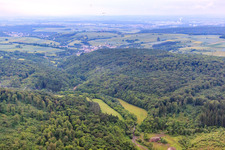 Wollenbachtal in the district Hausen in Schonungen in the state Bavaria, Germany