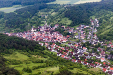 Village view in Sulzthal in the state Bavaria, Germany
