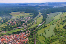 Saale Bridge in Euerdorf in the state Bavaria, Germany