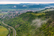 Hang gliding launch site above the Amalienquelle in Hammelburg in the state Bavaria, Germany