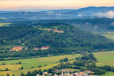 Saaleck Castle and Bavarian Music Academy Hammelburg in the Franciscan Monastery in Hammelburg in the state Bavaria, Germany