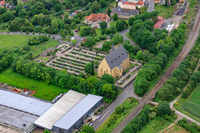 Cemetery at the parish and pilgrimage church "Maria Sondheim in Arnstein in the state Bavaria, Germany