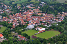 Sports field of the football club Arnstein 1920 eV in Arnstein in the state Bavaria, Germany