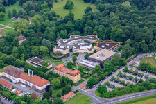 Oblique view of Hospital for Psychiatry, Psychotherapy and Psychosomatic Medicine Schloss Werneck in Werneck in the state Bavaria, Germany