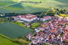 District Heidenfeld in Röthlein in the state Bavaria, Germany viewn from the air