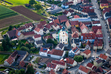 Church building Allerheiligen Kirche Theilheim in Waigolshausen in the state Bavaria, Germany
