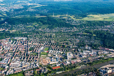 Oblique view of District Zellerau in Würzburg in the state Bavaria, Germany