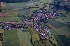Aerial view of District Unteraltertheim in Altertheim in the state Bavaria, Germany