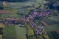 Aerial photograpy of District Unteraltertheim in Altertheim in the state Bavaria, Germany