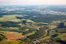 District Unteraltertheim in Altertheim in the state Bavaria, Germany from above
