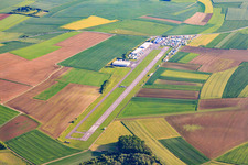 Aerial photograpy of Airport Walldürn in Walldürn in the state Baden-Wuerttemberg, Germany