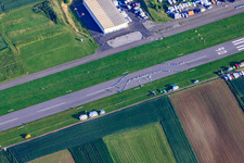 Airport Walldürn in Walldürn in the state Baden-Wuerttemberg, Germany from above