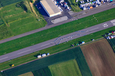 Airport Walldürn in Walldürn in the state Baden-Wuerttemberg, Germany out of the air