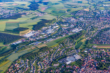 Industrial area on the B27 in the district Hainstadt in Buchen in the state Baden-Wuerttemberg, Germany