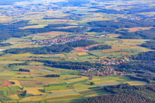 Village view from the north in the district Scheringen in Limbach in the state Baden-Wuerttemberg, Germany