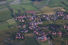 From the north in the district Weisbach in Waldbrunn in the state Baden-Wuerttemberg, Germany