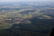 Aerial view of From the north in Neunkirchen in the state Baden-Wuerttemberg, Germany