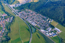 At the railway embankment and station Mauer (near Heidelberg) in Mauer in the state Baden-Wuerttemberg, Germany