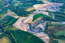 Limestone quarry in the district Maisbach in Nußloch in the state Baden-Wuerttemberg, Germany