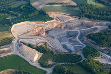 Quarry for the mining and handling of Kalk in the district Baiertal in Nussloch in the state Baden-Wurttemberg, Germany