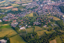 Aerial view of Psychiatric Center North Baden from the northeast in the district Altwiesloch in Wiesloch in the state Baden-Wuerttemberg, Germany
